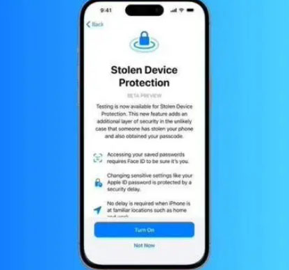 开远苹果授权维修店分享被盗设备保护功能开启方法 