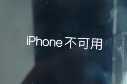 开远苹果服务网点分享锁屏界面显示“iPhone 不可用”如何解决 